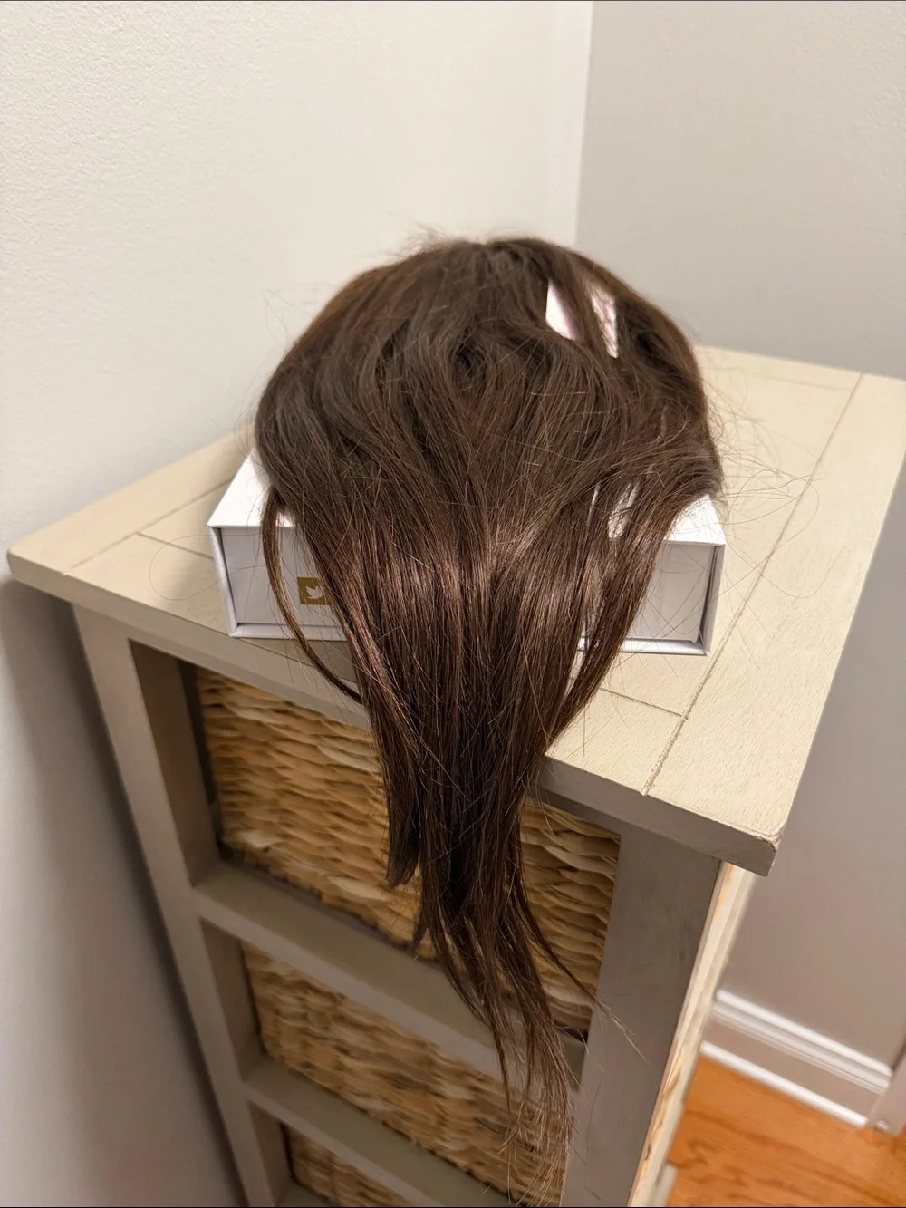 Hidden Crown Crown Topper 100% Remy Human Hair Clip In Piece Dark Brown #2/#3